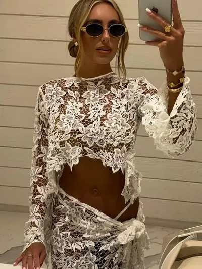 White Lace Plaj Takımı