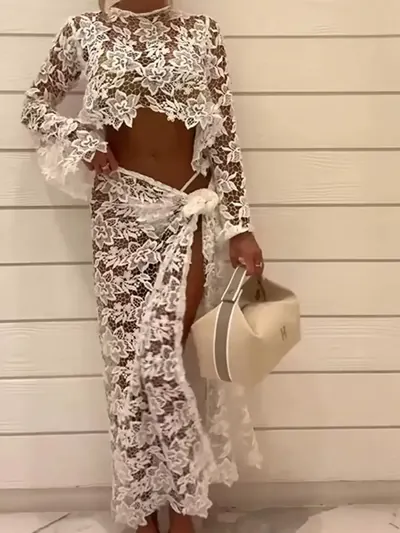 White Lace Plaj Takımı